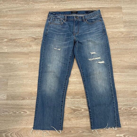 Banana Republic GIRLFRIEND JEAN Raw Hem Mid Rise 29 - Picture 1 of 8